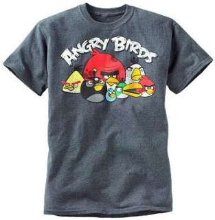 ANGRY BIRDS Shirt Tee CHARCOAL Mens S M L XL  