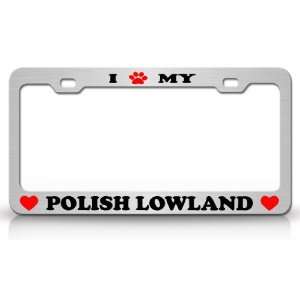  I PAW MY POLISH LOWLAND Dog Pet Animal High Quality STEEL 