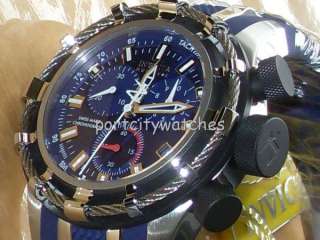 Invicta Mens New Reserve Bolt Blue Dial Swiss Made 200 Meter 