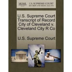 Supreme Court Transcript of Record City of Cleveland v. Cleveland 