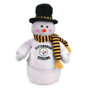 18 NFL Pittsburgh Steelers Snowman Decoration Dressed for Winter 
