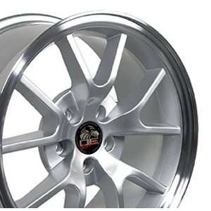   Wheel with Machined Lip Fits Mustang (R)   Silver18x9: Automotive