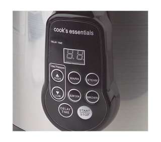 Cooks Essentials Pressure Cooker 5QT Digital Pressure Cooker  
