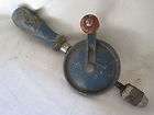 vintage antique stanley metal rotary hand drill carpenters hand tool 
