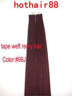 Popular Color Remy Tape 2040pcs Human Hair Extension  
