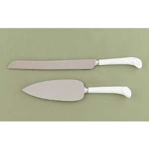  Calla Lily Cake Knife and Server Set