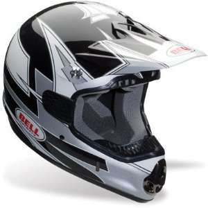 Bell SC Flash Black/Silver Full Face Motorcross Helmet   Size : Medium