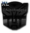 XL transformers AUTOBOT auto badge emblem GLOSS BLA