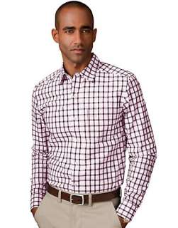 Hanes Signature™ Mens Patch Pocket Gingham Shirt   style 23588 