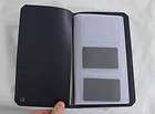 New VALEXTRA navy Soft Grain Leather Business Card Folio Case