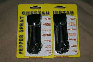 Cheetah 18 % OC With UV DYE Police Keychain Pepper Spray w/ case 