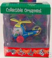 FISHER PRICE Christmas Ornament MINI COPTER HELICOPTER  