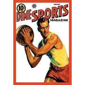  Vintage Art Dime Sports Magazine Basketball   15488 8 