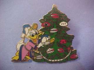 Donald Duck With Christmas Tree Disney Pin  