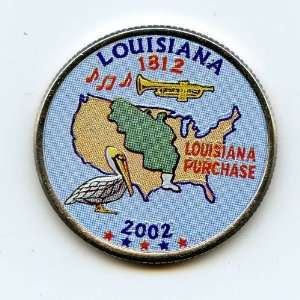  U.S. State Quarters Colorized Louisiana 2002 Everything 