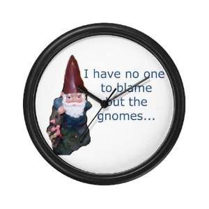  Gnome Humor Wall Clock by 
