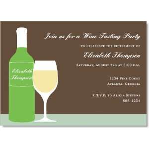  Fine White Wine Party Invitations