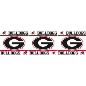  Georgia UGA Bulldogs 1 Roll 15ft Wall Paper Border Sports 