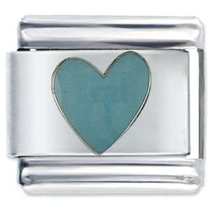  Heart Sky Blue Italian Charm Bracelet: Pugster: Jewelry