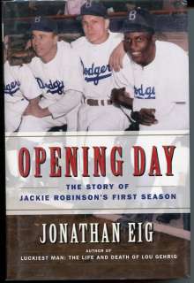 Jonathan Eig Jackie Robinson Biography Rare Signed Autograph Book 