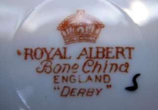 Royal Albert Derby 4 Lunchen Plates 9 inches  
