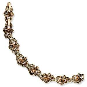   Lion Swarovski Crystal Jackie Kennedy Bracelet GEMaffair Jewelry