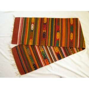 Southwest Zapotec Indian Table Runner 15x80 (a38)