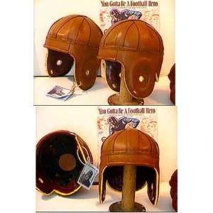 Cordovan Rust Leather Football Helmet from Past Time Sports:  
