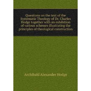Questions on the text of the Systematic theology of Dr. Charles Hodge 