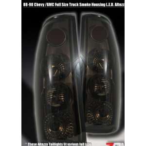 Chevy Silverado Led Tail Lights Smoke LED Altezza Taillights 1988 1989 
