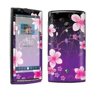 Sony Ericsson Xperia X10 Vinyl Protection Decal Skin Lavender Flower