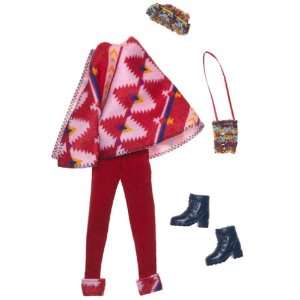    Barbie Fashion Avenue: Coat Collection. Red Poncho: Toys & Games