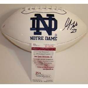   Golden Tate SIGNED Notre Dame Football JSA WITNESS: Sports & Outdoors