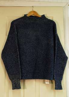  Guernsey Sweater Rope Dyed Indigo Cotton Denim Den m nit Unisex