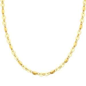  14K Yellow Gold Fancy Designer Diamond Cut Necklace with Spring 