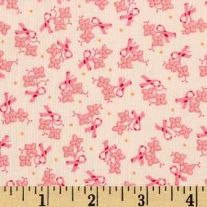  44 Wide Pretty In Pink Pansy Ribbons Of Hope Cream 