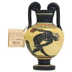  Discus Thrower Greek Black Figure Vase: Home & Kitchen