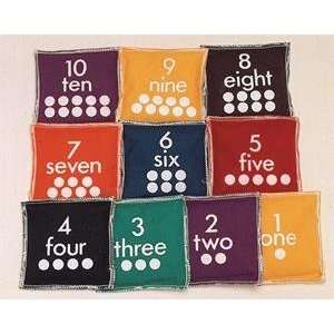  S&S Worldwide Number Beanbags (Set of 10) Sports 