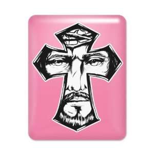 iPad Case Hot Pink Jesus Christ in Cross 