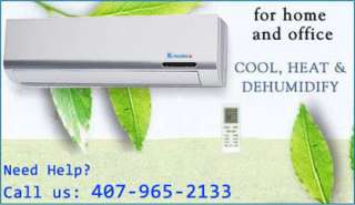 Ductless Air Conditioner Mini Split AC & Heat Pump, A/C + Dehumidfier 