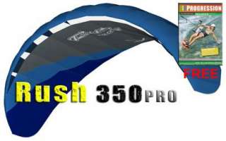 HQ RUSH IV 350 PRO Trainer Kite w/FREE Kiteboarding DVD  