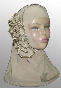 flower Fancy Hijab Lycra head cover scarf Islamic dress  