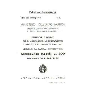    Macchi MC 200 Aircraft Maintenance Manual  1939: Macchi: Books