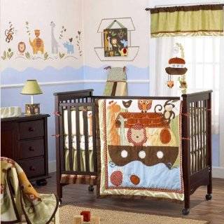 SoHo Noah Ark Baby Crib Nursery Bedding 10 Pcs SET ** Reversible Into 