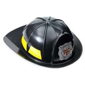 Lets Party By Forum Novelties Black Fireman Hat (Adult) / Black   One 