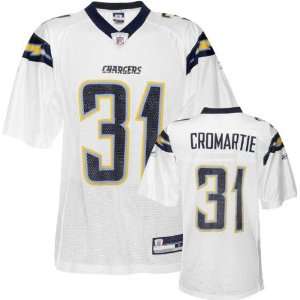 Antonio Cromartie White Reebok NFL Replica San Diego Chargers Jersey 