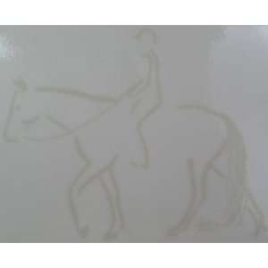  Trail Riding Horse Window Art Decal: Sports & Outdoors