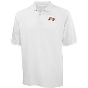   Virginia Tech Hokies White Blazer Logo Pique Polo: Sports & Outdoors