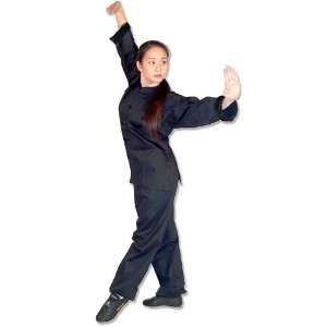  Kung Fu (Kungfu) Uniform 100% Cotton All Black   Sports 