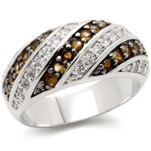   Inspired CZ Rings   Smoky Pave CZ Right Hand Ring   Size 10 Jewelry